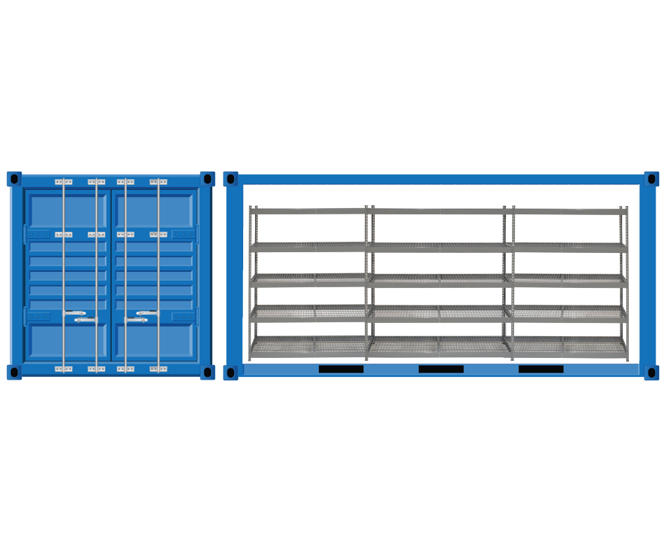 Container Shelving details